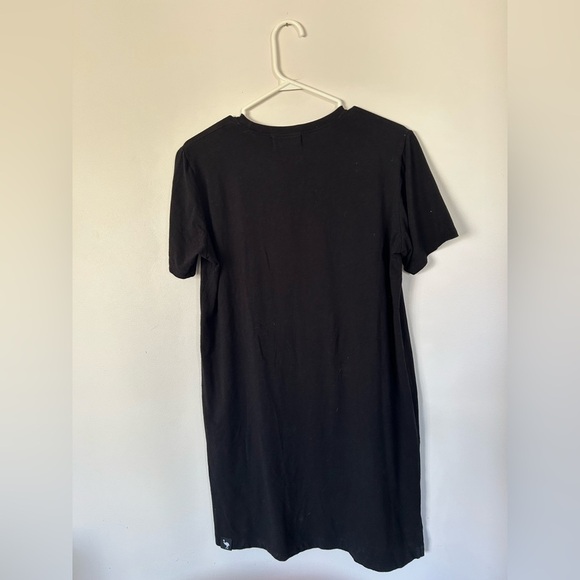 Os & Oakes Black Bamboo Tshirt Dress Medium - Picture 7 of 7
